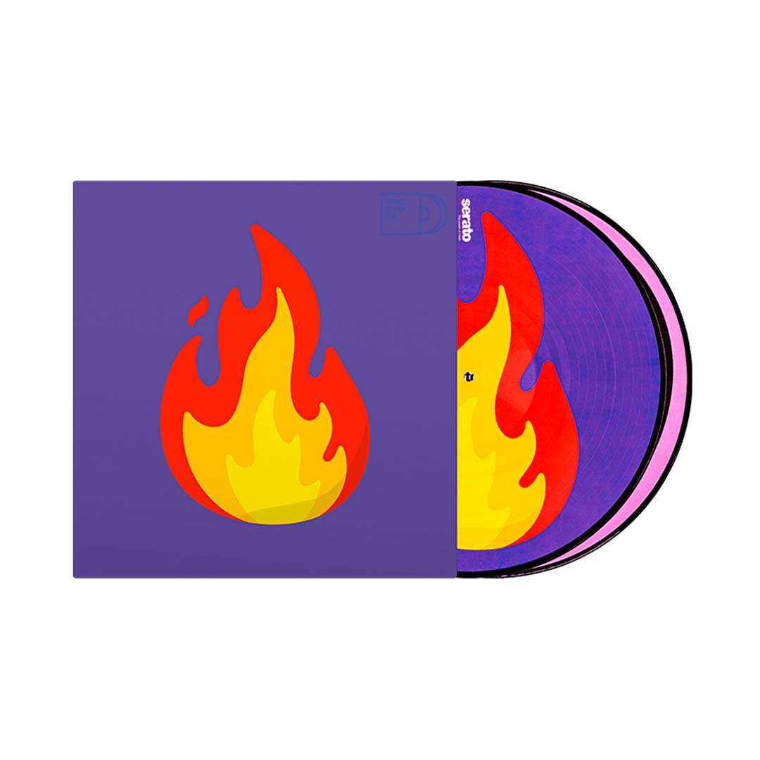 Serato Vinil de Control 12" Emoji Series #2 Record & Flame (par)